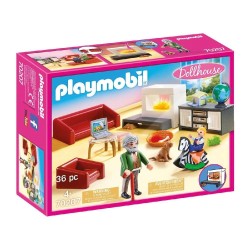 PLAYMOBIL DOLL HOUSE SALON CON CHIMENEA 