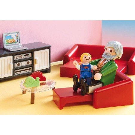 PLAYMOBIL DOLL HOUSE SALON CON CHIMENEA 