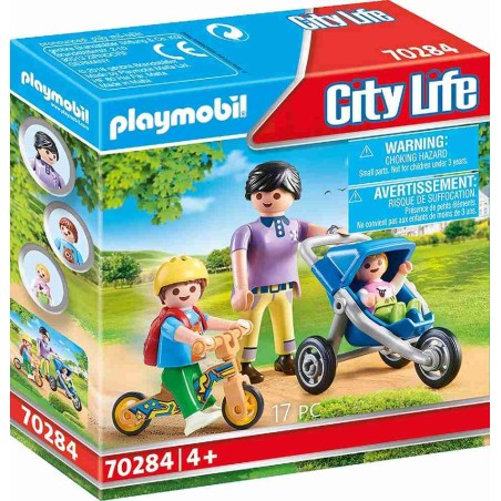 MAMA CON NIÑOS - PLAYMOBIL 70284