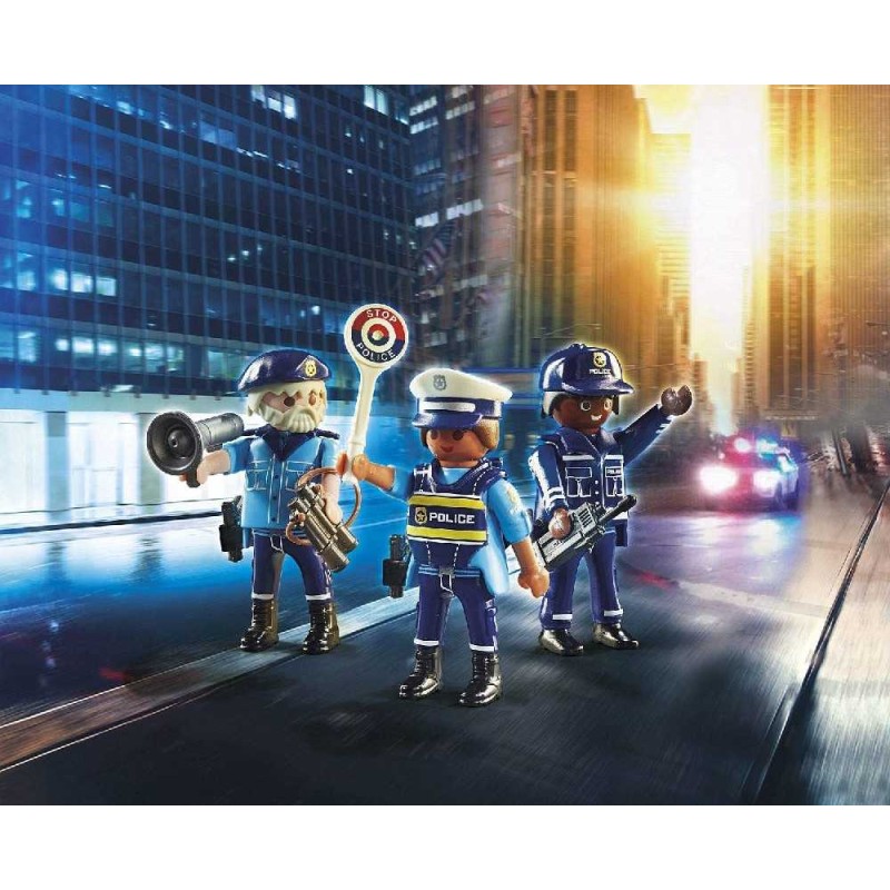 SET 3 FIGURAS POLICIA - PLAYMOBIL 70669