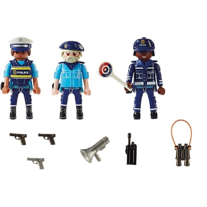 SET 3 FIGURAS POLICIA - PLAYMOBIL 70669