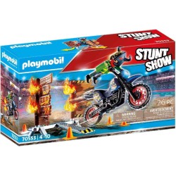 STUNTSHOW MOTO CON MURO DE FUEGO 70553