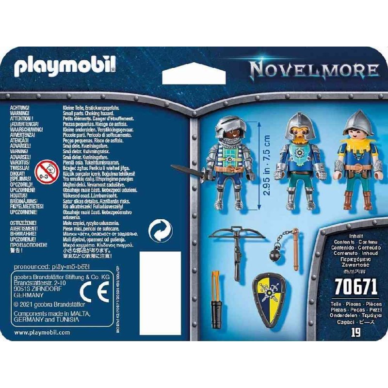 SET DE 3 CABALLEROS DE NOVELMORE - PLAYM