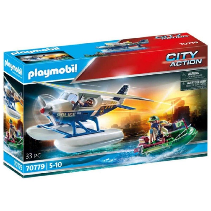 PLAYMOBIL POLICIA HIDROAVION PERSECUCION