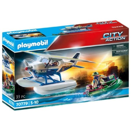 PLAYMOBIL POLICIA HIDROAVION PERSECUCION