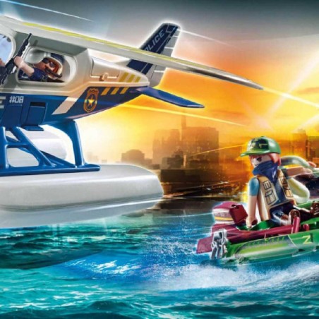PLAYMOBIL POLICIA HIDROAVION PERSECUCION
