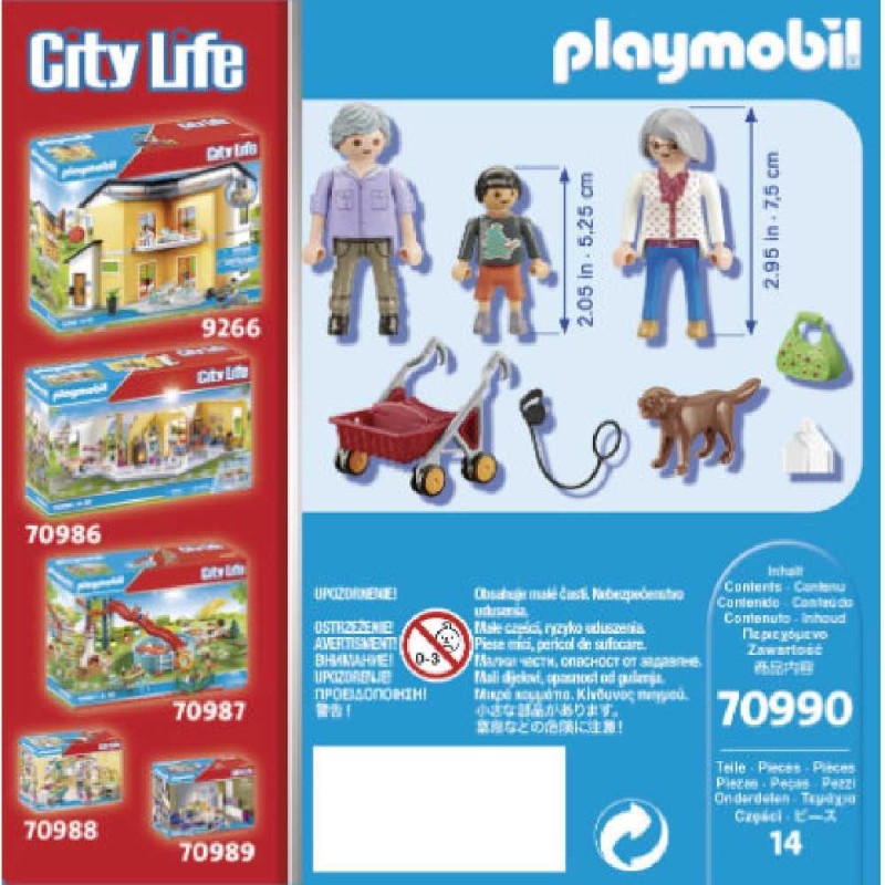 ABUELOS Y NIETO PLAYMOBIL CITYLIFE 70990