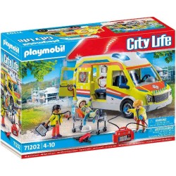 AMBULANCIA CON LUZ Y SONIDO PLAYMOBIL 71