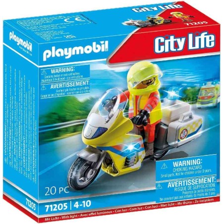 PLAYMOBIL CITY LIFE 71205 MOTO DE EMERGE