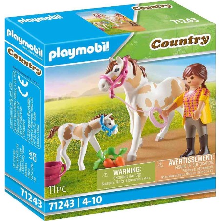 CABALLO CON POTRO PLAYMOBIL COUNTRY 7124