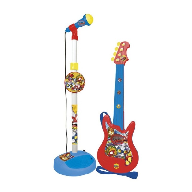 SUPERTHINGS SET MICROFONO Y GUITARRA