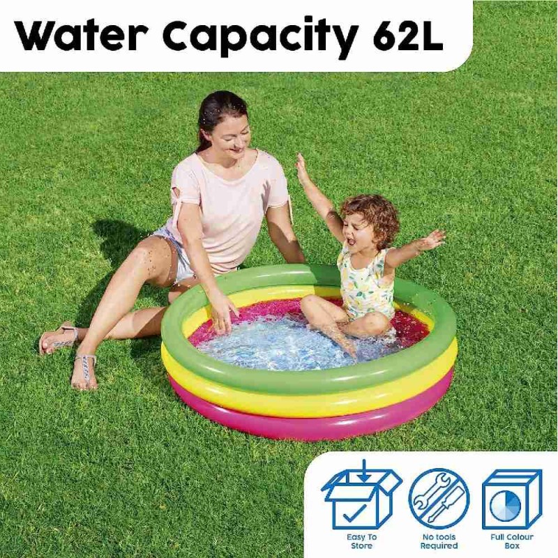 PISCINA HINCHABLE INFANTIL SUMMER Ø102X2