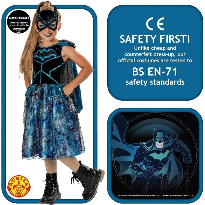 DISFRAZ BATGIRL BAT-TECH DELUXE 7-8 AÑOS