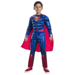 DISFRAZ SUPERMAN BLACK LINE MUSCUL DELUX