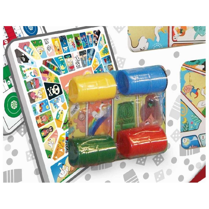 TABLERO PARCHIS - OCA DE MADERA CON ACCE
