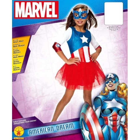 DISFRAZ CAPITANA AMERICA DREAM DELUXE 5-