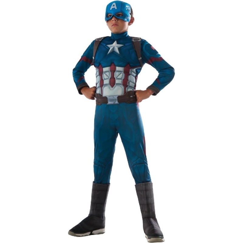 DISFRAZ CAPITAN AMERICA DELUXE CW 8-10 A