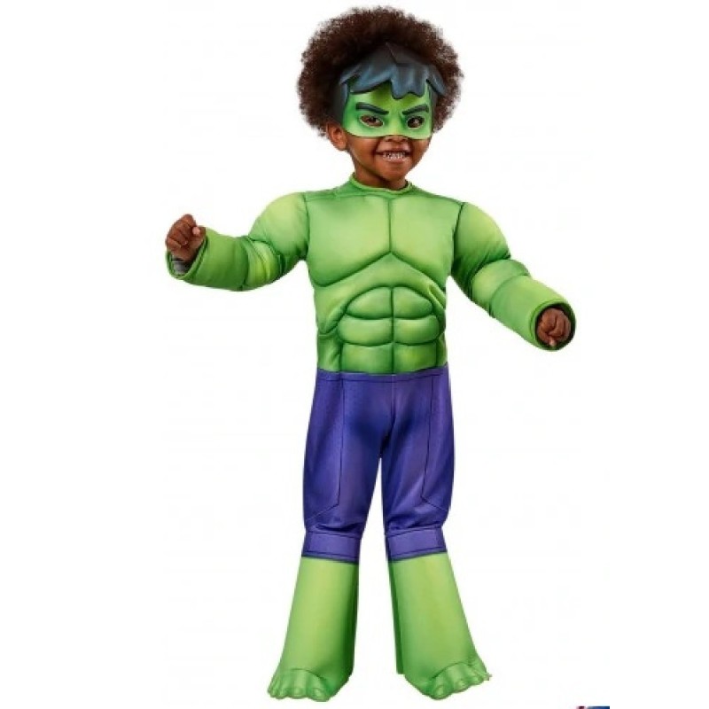 DISFRAZ HULK MUSCULOSO AVENGERS 2-3 AÑOS
