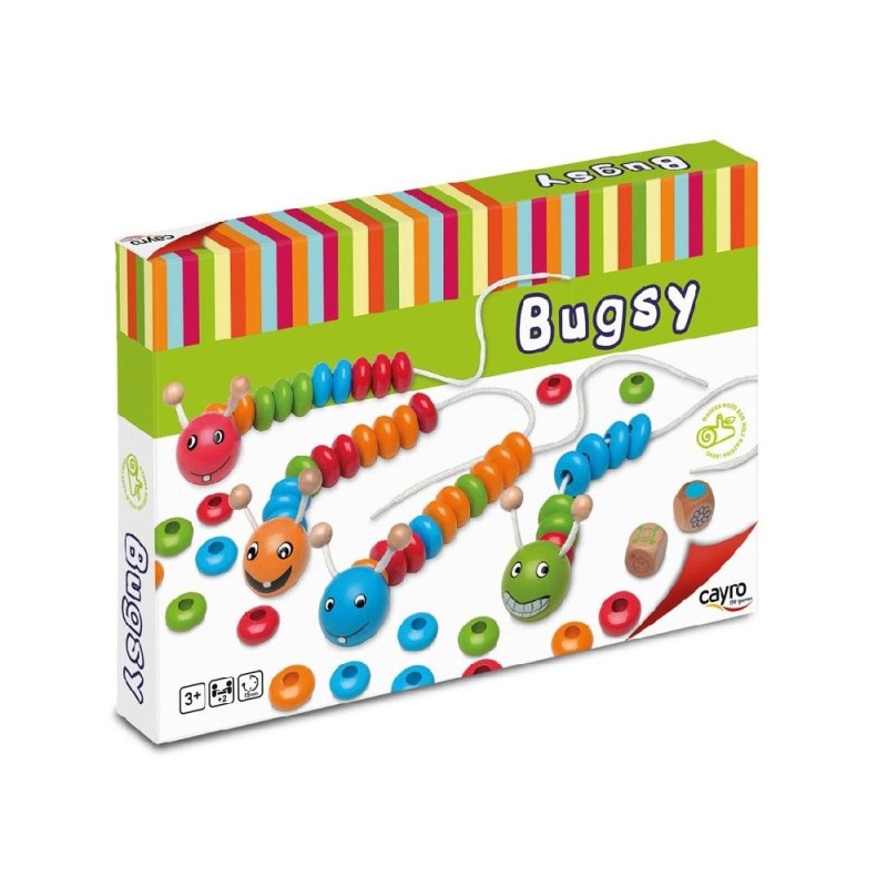 BUGSY - GUSANO CUENTAS DE MADERA - CAYRO