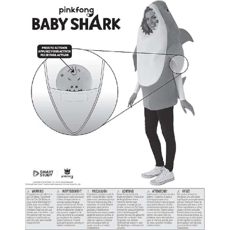DISFRAZ DADDY SHARK BABY SHARK ADULTO