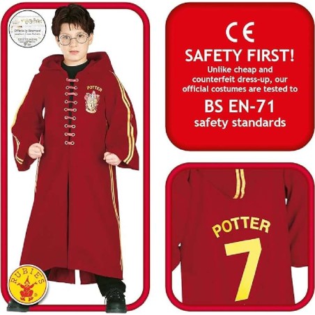HARRY POTTER TUNICA QUIDDITCH DELUXE 4-6