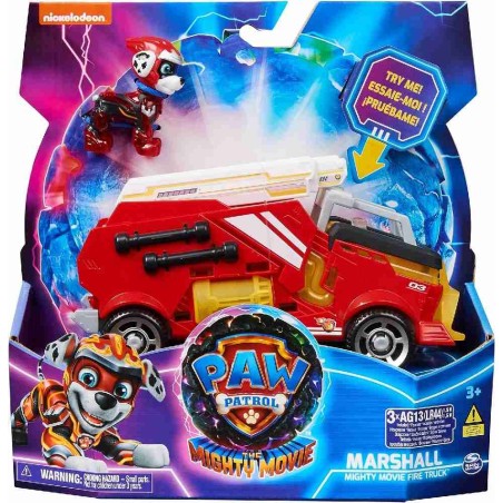 marshall Mighty Movie Vehiculo Paw patro