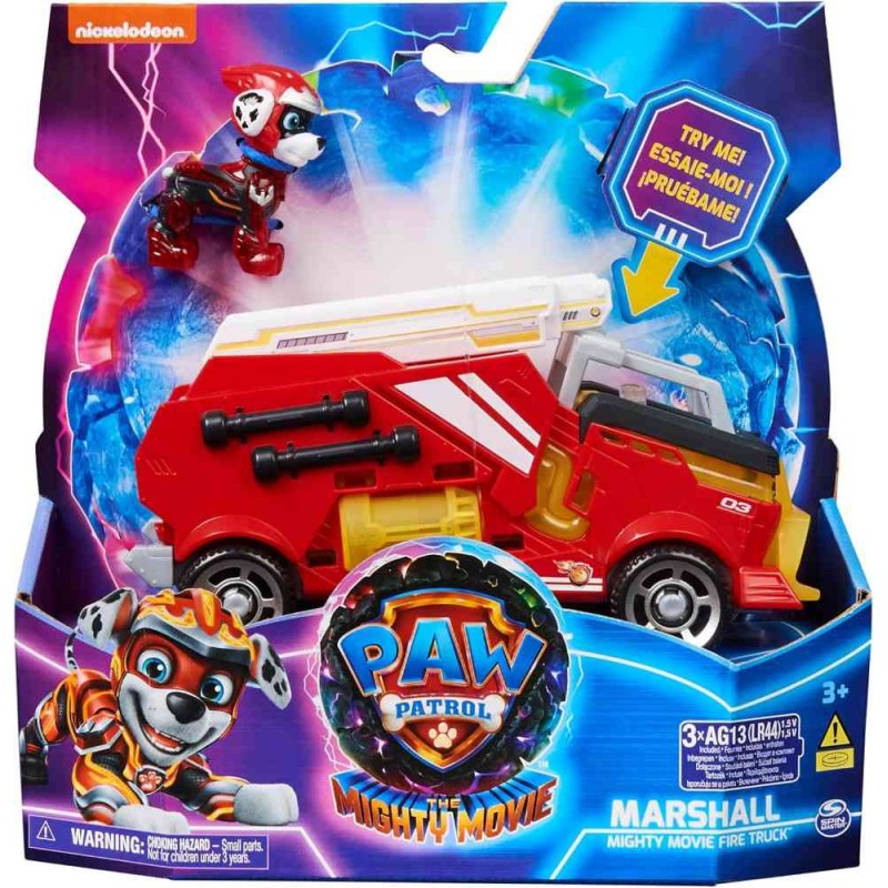 marshall Mighty Movie Vehiculo Paw patro