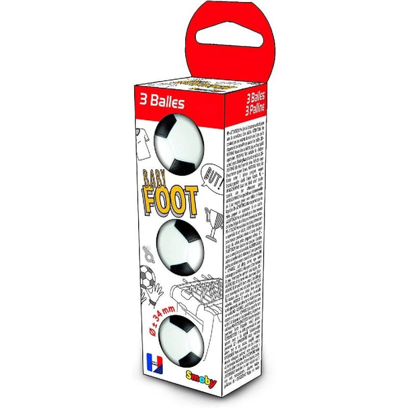 3 PELOTAS FUTBOLIN PLASTICO