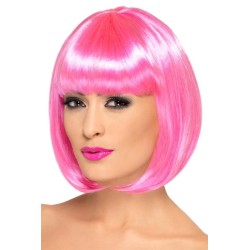 PELUCA ROSA CORTA PREMIUM
