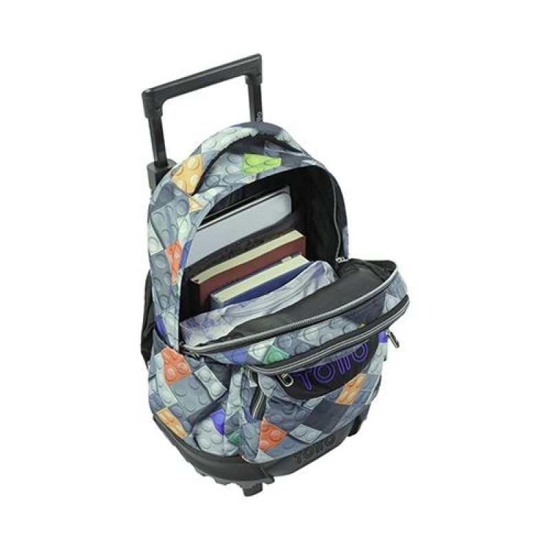 MOCHILA ESCOLAR RUEDAS TOTTO MEDIANA RES
