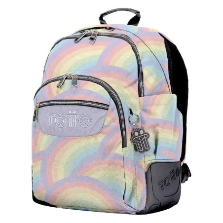 MOCHILA ESCOLAR ESTAMPADO ARCOIRIS-MORRA