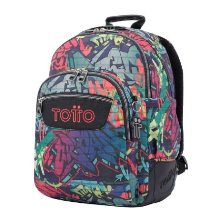MOCHILA ESCOLAR ESTAMPADO GRAFFITI-MORRA