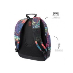 MOCHILA ESCOLAR ESTAMPADO GRAFFITI-MORRA 2