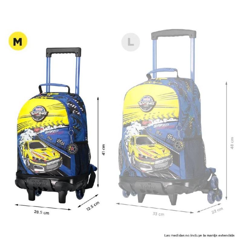 MOCHILA ESCOLAR RUEDAS TOTTO MEDIANA RES