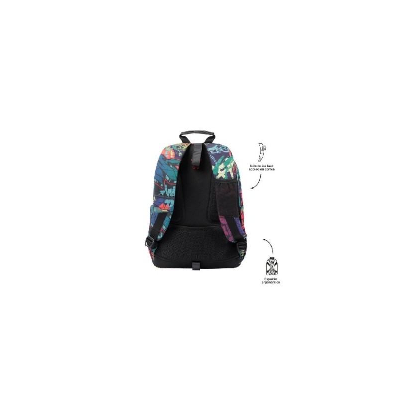 MOCHILA ESCOLAR MEDIANA GRAFFITI - MORRA