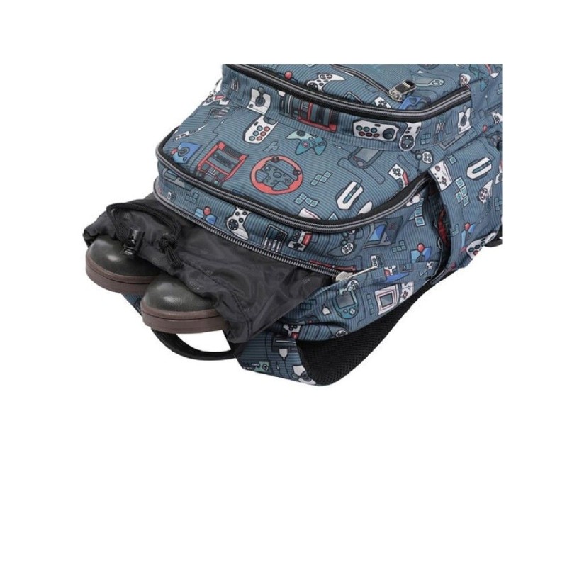 MOCHILA ESCOLAR CONSOLAS - MORRAL CRAYOL