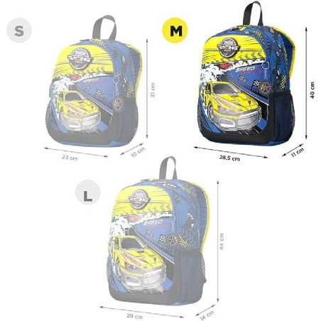 MOCHILA ESCOLAR ESTAMPADO RACING - MORRA