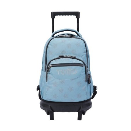 MOCHILA ESCOLAR PEQUEÑA RUEDAS AZUL Y ES