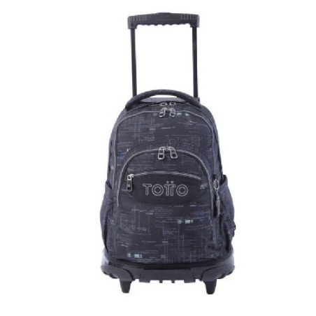 MOCHILA ESCOLAR CON RUEDAS LETRAS INTERN