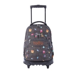 MOCHILA ESCOLAR CON RUEDAS ESTAMPADO VID