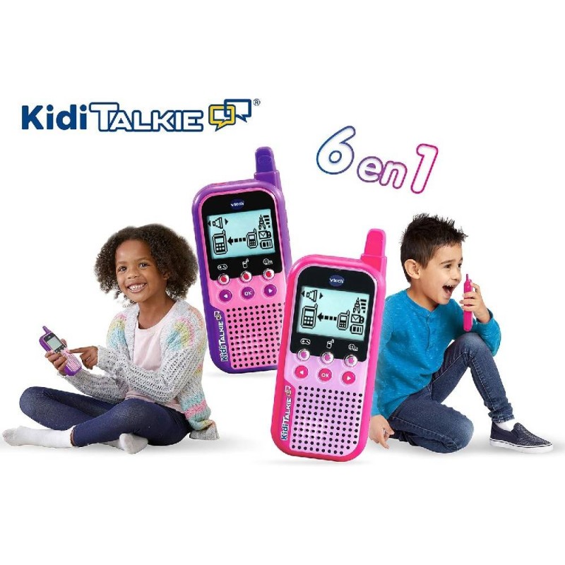 KIDI TALKIE 6 EN 1 ROSA - WALKIE TALKIE