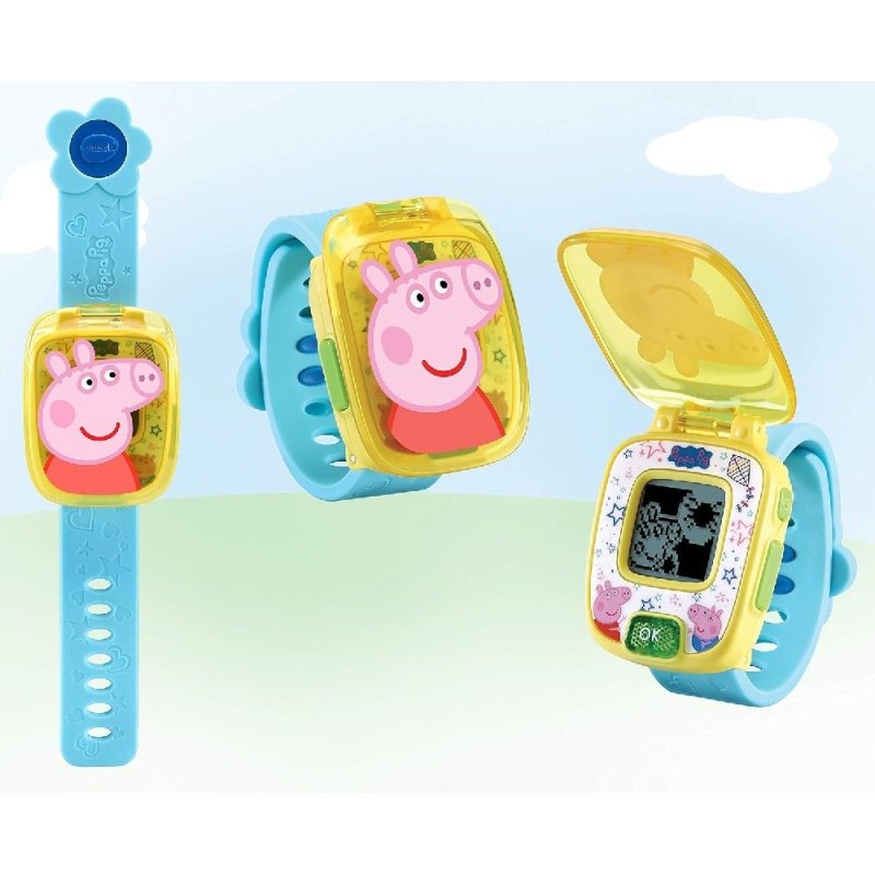 RELOJ PEPPA PIG AMARILLO Y AZUL