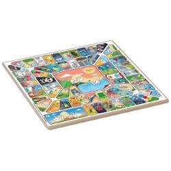 TABLERO PARCHIS-OCA 4 JUGADORES 40X40CM 2