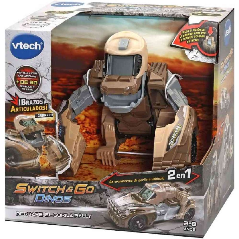 SWITCH & GO DINOS DERRAPE, EL GORILA RAL