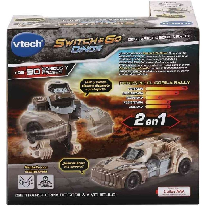 SWITCH & GO DINOS DERRAPE, EL GORILA RAL