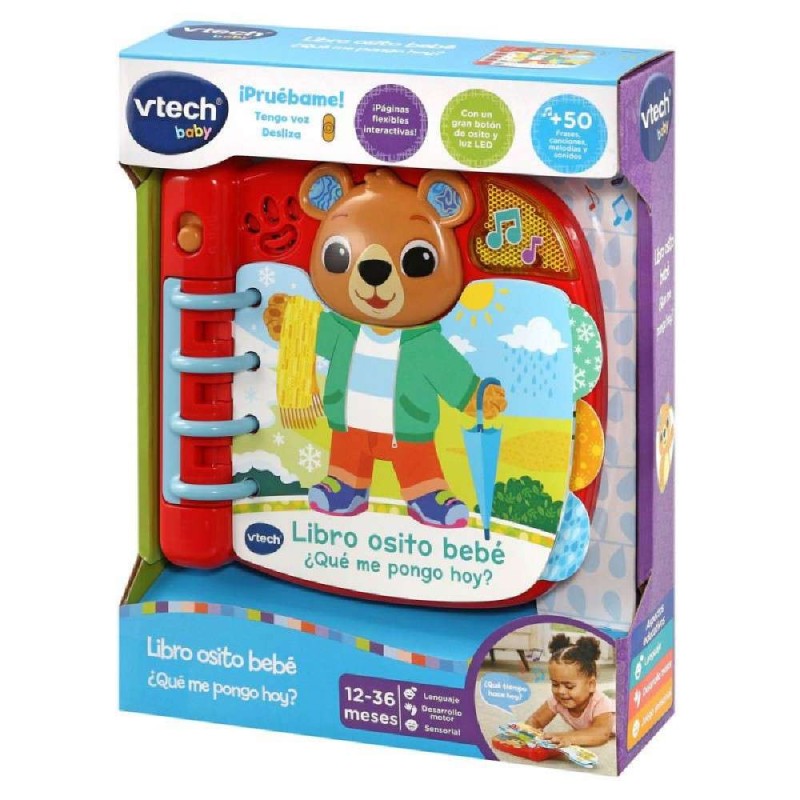 VTECH BABY LIBRO OSITO BEBÉ ¿QUÉ ME PONG