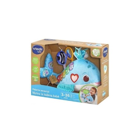 ECO PELUCHE SENSORIAL MARINA LA BALLENA 