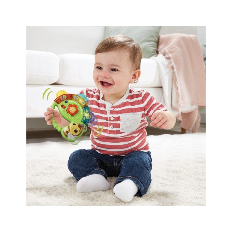 Baby sonajero y pandereta Abejita musica
