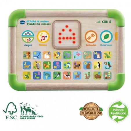 TABLET DE MADERA, DESCUBRE LOS ANIMALES