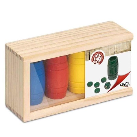 FICHAS DE PARCHIS DE MADERA, 4 JUGADORES